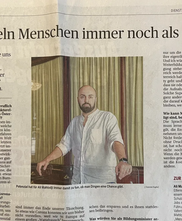 Die Presse: Interview mit Ali Mahlodji