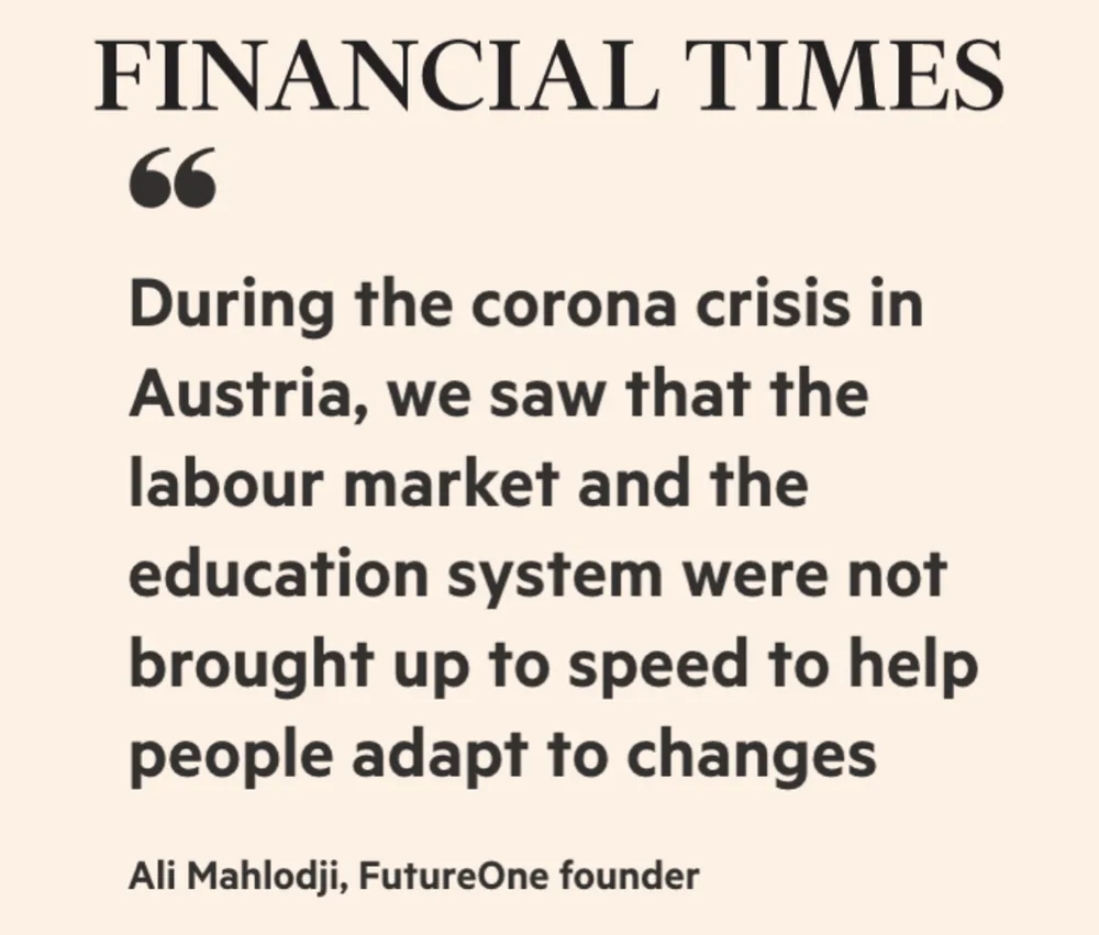 Financial Times: Zitat von Ali Mahlodji zur Zukunft der Bildung