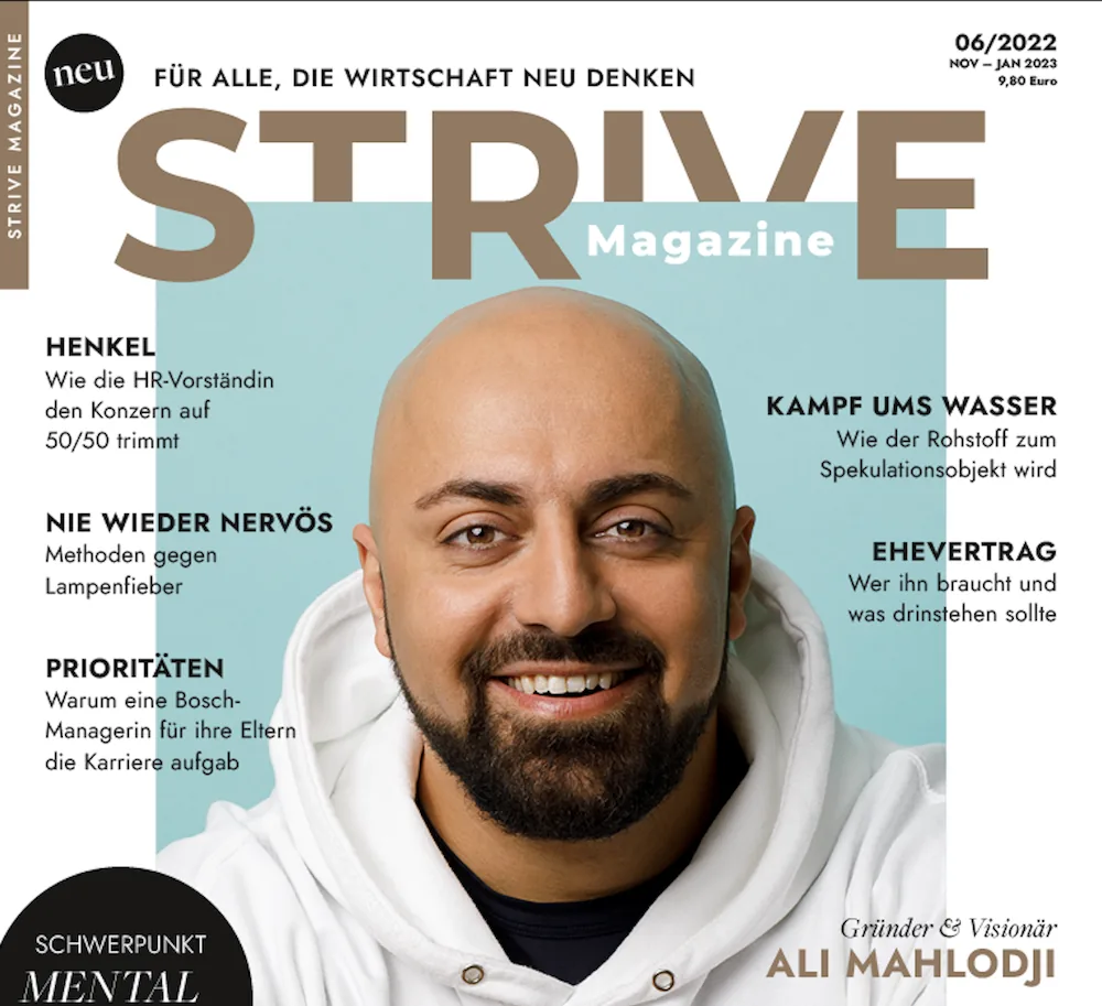 Strive Magazine, Cover mit Ali Mahlodji