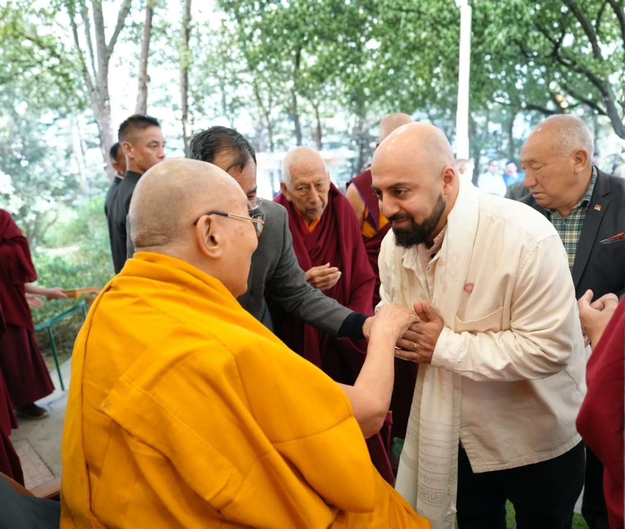 Ali Mahlodji beim Dalai Lama in Dharamsala